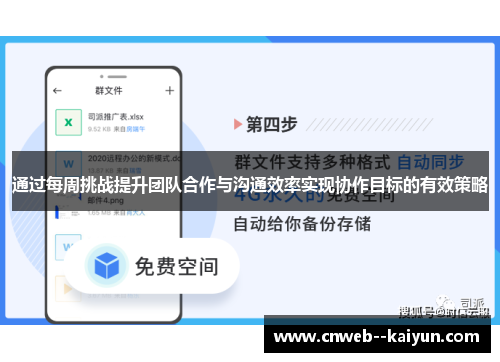 通过每周挑战提升团队合作与沟通效率实现协作目标的有效策略
